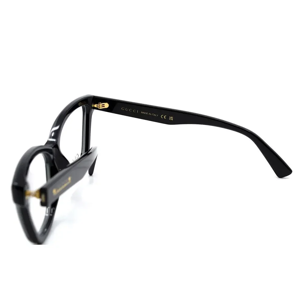 Gucci GG1589O 001 Black Eyeglasses Frames 55-16-145 Authentic New Italy
